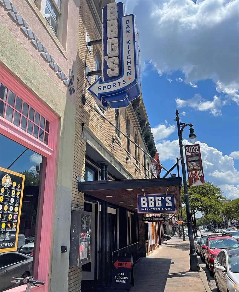 BBG's Bar, Kitchen, Sports, Austin