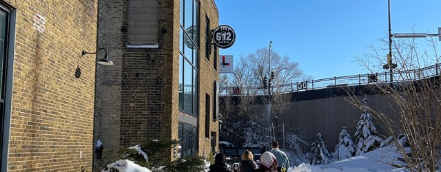 (Northeast Minneapolis, Minneapolis, MN) Scooter’s 1632nd bar, first visited in 2023. This brewery is one of several tenants in a larger commercial building, and the common restroom shared by them...