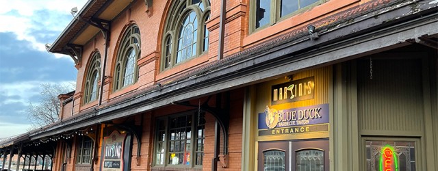 (Downtown, Peoria, IL) Scooter’s 1735th bar, first visited in 2023. We saw this place — one of two venues occupying an old train station (the other a BBQ place) —...